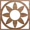 Ekena Millwork Blume Wood Fretwork Pierced Ceiling Medallion, Walnut, 32"OD x 11 1/8"ID x 1/4"T CMWP32X32X0250BLWA - alternate 1